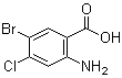2-Amino-5-bromo-4-chlorobenzoic acid molecular structure (CAS 50419-88-0)