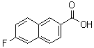 6-Fluoro-2-naphthalenecarboxylic acid molecular structure (CAS 5043-01-6)