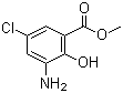 Methyl 3-amino-5-chloro-2-hydroxybenzoate  molecular structure (CAS 5043-81-2)