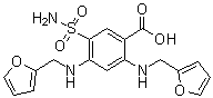 2,4-Bis(furfurylamino)-5-sulfamoylbenzoic acid molecular structure (CAS 5046-19-5)