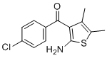 2-Amino-3-(4-chlorobenzoyl)-4,5-dimethylthiophene molecular structure (CAS 50508-66-2)