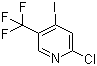structure of CAS# 505084-55-9, 2-Chloro-4-iodo-5-(trifluoromethyl)pyridine