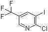 结构式 CAS# 505084-56-0, 2-氯-3-碘-5-(三氟甲基)吡啶