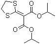 structure of CAS# 50512-35-1, Isoprothiolane;Bis(1-methylethyl) 1,3-dithiolan-2-ylidenepropanedioate