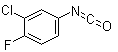 3-Chloro-4-fluorophenyl isocyanate molecular structure (CAS 50529-33-4)