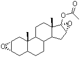 2a,3a,16a,17a-Diepoxy-17b-acetoxy-5a-androstane molecular structure (CAS 50588-22-2)