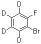 o-Bromofluorobenzene-d<sub>4</sub> molecular structure (CAS 50592-35-3)