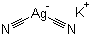 Potassium dicyanoargentate  molecular structure (CAS 506-61-6)
