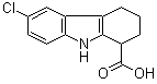 structure of CAS# 50639-66-2, 6-Chloro-2,3,4,9-tetrahydro-1H-carbazole-1-carboxylic acid