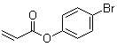 structure of CAS# 50663-21-3, 4-Bromophenyl acrylate;2-Propenoic acid 4-bromophenyl ester; p-Bromophenyl acrylate