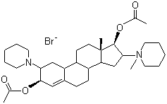 structure of CAS# 50700-72-6, Vecuronium bromide;Norcuron; (+)-1-(3,17-Diacetoxy-2-piperidino-5-androstan-16-yl)-1-methylpiperidinium bromide