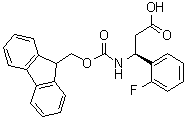 (betaS)-beta-[[(9H-Fluoren-9-ylmethoxy)carbonyl]amino]-2-fluorobenzenepropanoic acid molecular structure (CAS 507472-13-1)