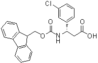 (betaS)-3Chloro-beta-[[(9H-fluoren-9-ylmethoxy)carbonyl]amino]benzenepropanoic acid molecular structure (CAS 507472-16-4)