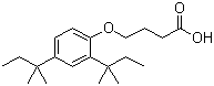 4-(2,4-Di-tert-pentylphenoxy)butyric acid molecular structure (CAS 50772-35-5)