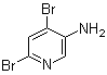 结构式 CAS# 50786-37-3, 4,6-二溴-3-吡啶胺