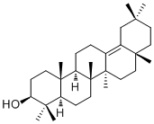 13(18)-齐墩果烯-3-醇分子结构 (CAS 508-04-3)