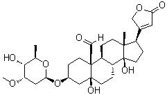 Cymarin molecular structure (CAS 508-77-0)