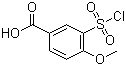 3-Chlorosulfonyl-4-methoxybenzoic acid molecular structure (CAS 50803-29-7)