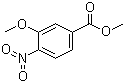 structure of CAS# 5081-37-8, Methyl 3-methoxy-4-nitrobenzoate;3-Methoxy-4-nitrobenzoic acid methyl ester