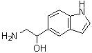 alpha-(氨基甲基)-1H-吲哚-5-甲醇分子结构 (CAS 508233-98-5)