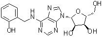 6-(2-羟基苄基)氨基嘌呤核糖甙分子结构 (CAS 50868-58-1)