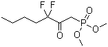 结构式 CAS# 50889-46-8, (2-氧代-3,3-二氟庚基)膦酸二甲酯
