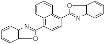 structure of CAS# 5089-22-5, Fluorescent Brightener 367;2,2-(1,4-Naphthalenediyl)bis-benzoxazole; 2,2'-(Naphthalene-1,4-diyl)bis(benzoxazole); 1,4-Bis(benzoxazolyl-2-yl)naphthalene; 1,4-Bis(2-benzoxazolyl)napthalene; Hostalux KCB