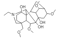 Delsoline molecular structure (CAS 509-18-2)