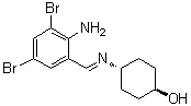 trans-4-[[(2-Amino-3,5-dibromophenyl)methylene]amino]cyclohexanol molecular structure (CAS 50910-53-7)