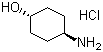 反式-4-氨基环己醇盐酸盐分子结构 (CAS 50910-54-8)