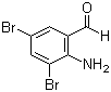 structure of CAS# 50910-55-9, 2-Amino-3,5-dibromobenzaldehyde
