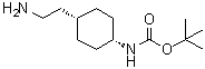 [顺式-4-(2-氨基乙基)环己基]氨基甲酸叔丁酯分子结构 (CAS 509143-12-8)