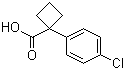 1-(4-Chlorophenyl)-1-cyclobutanecarboxylic acid  molecular structure (CAS 50921-39-6)