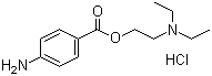 Procaine hydrochloride molecular structure (CAS 51-05-8)