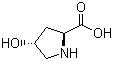 L-羟基脯氨酸分子结构 (CAS 51-35-4)
