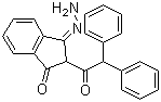 2-二苯基乙酰基-1,3-茚二酮-1-腙分子结构 (CAS 5102-79-4)