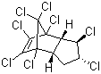 structure of CAS# 5103-74-2, trans-Chlordan;(1R,2R,3aS,4S,7R,7aS)-rel-1,2,4,5,6,7,8,8-Octachloro-2,3,3a,4,7,7a-hexahydro-4,7-methano-1H-indene
