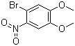 结构式 CAS# 51072-66-3, 4-溴-5-硝基藜芦醚; 4-溴-5-硝基邻苯二甲醚