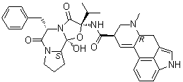 structure of CAS# 511-08-0, Ergocrystine;(5'alpha)-12'-Hydroxy-2'-(1-methylethyl)-5'-(phenylmethyl)ergotaman-3',6',18-trione; NSC 93743