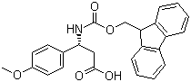 Fmoc-beta-(R)-4-methoxyphenylalanine molecular structure (CAS 511272-33-6)