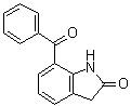 structure of CAS# 51135-38-7, 7-Benzoyl-1,3-dihydro-2H-indol-2-one;7-Benzoyl-2-indolinone; 7-Benzoyloxindole