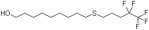 9-[(4,4,5,5,5-Pentafluoropentyl)thio]-1-nonanol molecular structure (CAS 511545-94-1)