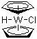 structure of CAS# 51177-12-9, Chlorobis(cyclopentadienyl)hydrotungsten