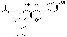 6,8-Diprenylgenistein molecular structure (CAS 51225-28-6)