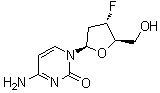 2',3'-Dideoxy-3'-fluorocytidine molecular structure (CAS 51246-79-8)