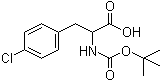 N-(tert-Butoxycarbonyl)-4-chloro-DL-phenylalanine molecular structure (CAS 51301-86-1)