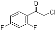 2'-氯-2,4-二氟苯乙酮分子结构 (CAS 51336-94-8)