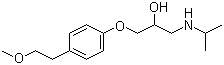 structure of CAS# 51384-51-1, Metoprolol;1-[4-(2-Methoxyethyl)-phenoxy]-3-(isopropylamino)-2-propanol