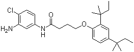 N-(3-Amino-4-chlorophenyl)-4-[2,4-bis(2-methylbutan-2-yl)phenoxy]butanamide molecular structure (CAS 51461-11-1)