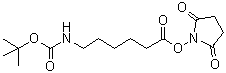 6-[[(1,1-Dimethylethoxy)carbonyl]amino]hexanoic acid 2,5-dioxo-1-pyrrolidinyl ester molecular structure (CAS 51513-80-5)